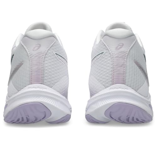 ASICS Women's Netburner Ballistic FF MT 4 Volleyball Shoes, 8, White/Dahlia
