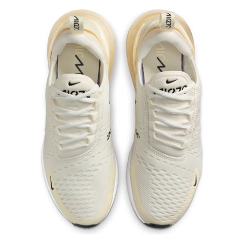Nike Air Max 270 Women's Shoes (AH6789-124, Sail/Coconut Milk/Pale Ivory/Black) Size 7.5