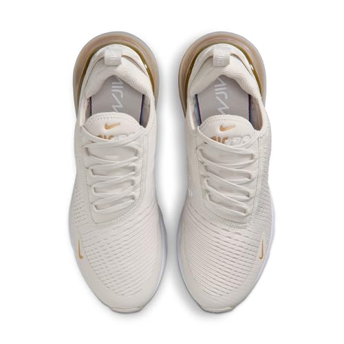 Nike Air Max 270 Women's Shoes (Light Bone/White/Metallic Gold) Size 7.5