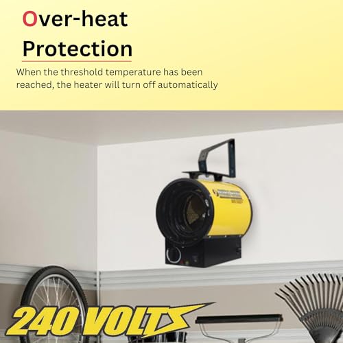 Dura Heat 240V Electric Space Heater for Garage, 3750W, 12800 BTU - EUH4000