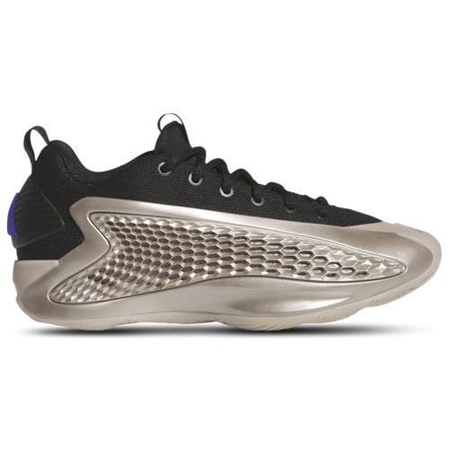 adidas Boys Anthony Edwards 1 Low Boys' Grade School Basketball Shoes - Champagne Metallic/Black: 5.5 Big Kid
