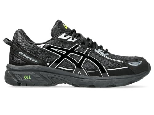 ASICS Unisex Gel-Venture 6Sneakers, Black Lime Zest, 8 UK