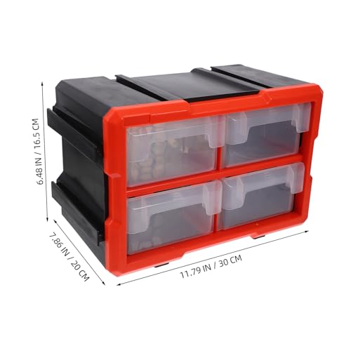 Zerodeko Modular Parts Organizer Box with Compartments, Screw and Fastener Storage Cabinet for Electronics, Tool Storage Drawers Suitable for Workshop and Garage Use