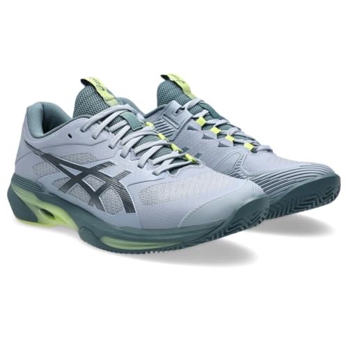 ASICS Men's Solution Speed FF 4 Clay Tennis Shoes, 10.5, Grey Blue/IRONCLAD