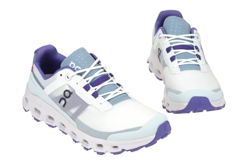 On Women's Cloudvista Sneakers, Frost/Mineral, White, Blue, 9 Medium US