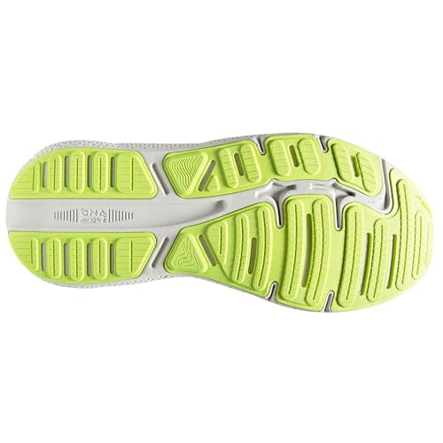 Brooks Men’s Ghost Max Cushion Neutral Running & Walking Shoe - Grey/Black/Sharp Green - 11 Medium