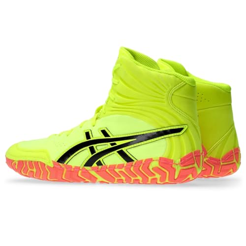 ASICS Men's Aggressor 5 Wrestling Shoes, 13, Safety Yellow/Black