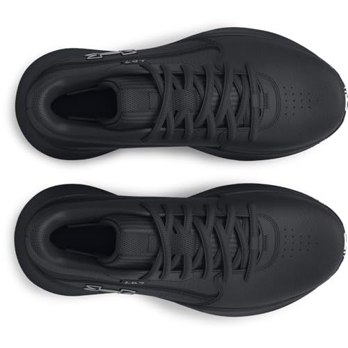 Under Armour Unisex Grade School Lockdown 7, (004) Black/Black/Metallic Silver, 7, US
