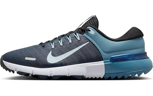 Nike Free Golf NN Golf Shoes (FN0332-401, Armory Navy/Black/Glacier Blue) Size 12