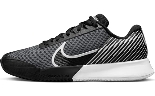 Nike Women's W Zoom Vapor Pro 2 Cly Sneaker, Black White, 7.5 US