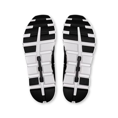 On Men's Cloud 6 Sneakers, Black | White, 10 Medium US