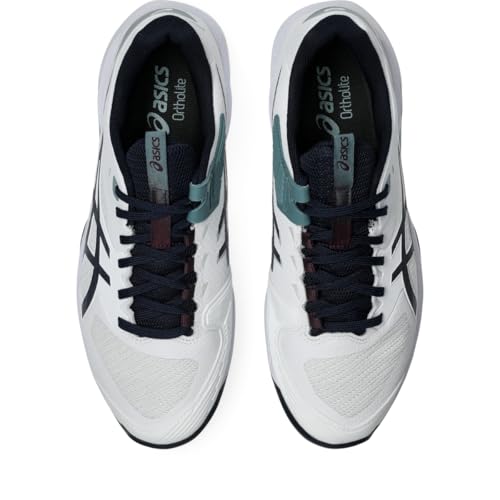 ASICS Men's Solution Speed FF 4 Clay Tennis Shoes, 11, White/Midnight