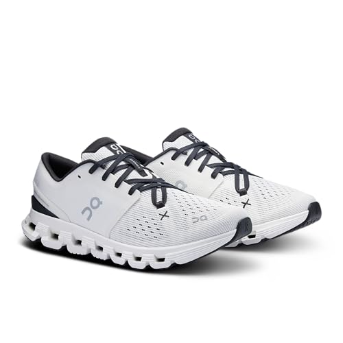 On Women's Cloud X 4 Sneakers, Ivory/Black, 9 Medium US