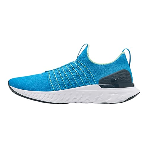 Nike React Phantom Run Flyknit 2 Men's Road Running Shoes (CJ0277-402, Blue Orbit/Vapor Green/Deep Ocean/Blue Orbit) Size 11