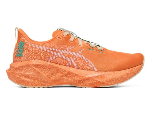ASICS Unisex-Adult Novablast 5 Sports Shoes, SUN PEACH/WHITE, 7 UK Men/ 6 UK Women