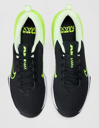 Nike Men's Air Max Alpha Trainer 6 Workout Shoes, Black/Volt-Volt Tint-Barely Volt, 11
