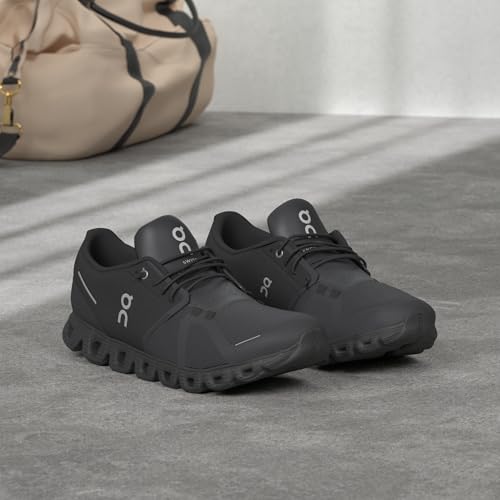 ON Women's Cloud 5 Sneakers, All Black, 7.5