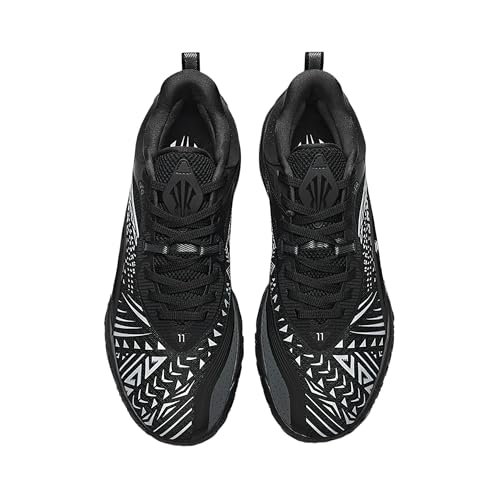 ANTA Men's Kyrie Irving Kai 1 Team Basketball Shoes,Black/Gray,11.5