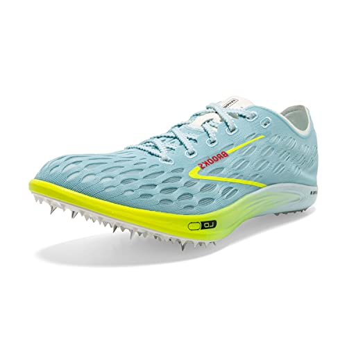 Brooks Men’s Wire 8 Running Shoe - Blue Glow/Nightlife/Red - 12 Medium