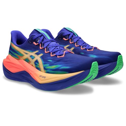 ASICS Unisex SUPERBLAST 3 Running Shoes, 11M / 12.5W, Cobalt Burst/Light Orange