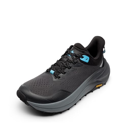 NORTIV 8 Men's Trail Running Shoes Wide Toe Box,Black,10
