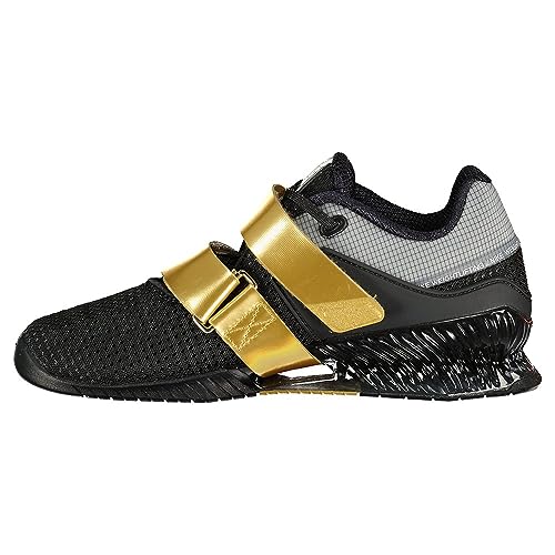 Nike Romaleos 4 Weightlifting Shoes (CD3463-001, Black/Metallic Gold/White/Metallic Gold) Size 6