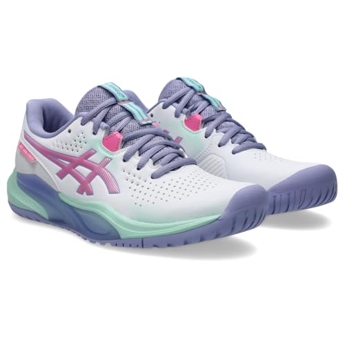 ASICS Women's Gel-Challenger 15 Tennis Shoes, 9, White/Dragon Fruit