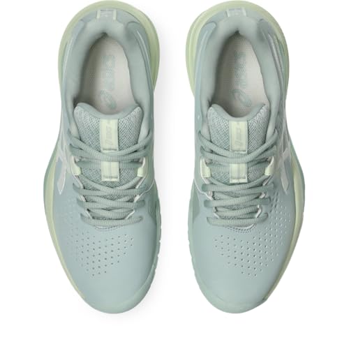 ASICS Women's Gel-Challenger 15 Tennis Shoes, 10.5, Lichen Rock/Whisper Green