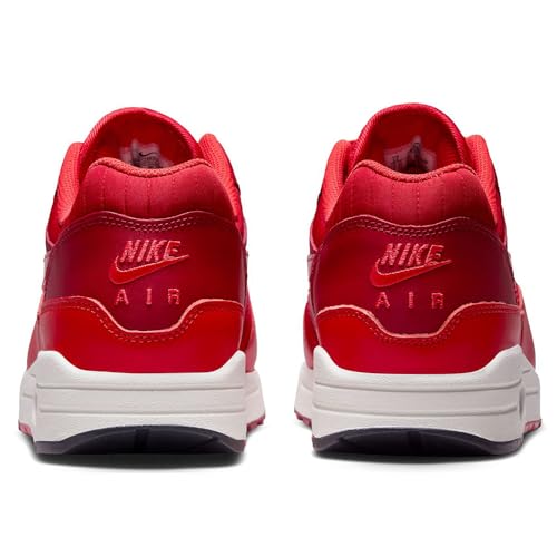 Nike Air Max 1 Men's Shoes (HQ3607-687, Gym Red/University Red/Light Crimson/Sail) Size 9.5
