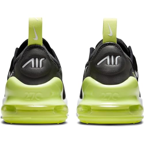 Nike Air Max 270 Little Kids' Shoes (AO2372-704, Light Lemon Twist/Black/Anthracite/White) Size 12
