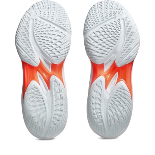 ASICS Women's Sky Elite FlyteFoam 3 Volleyball Shoes, 9, White/Vivid Coral