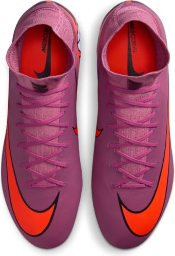 Nike Mens Mercurial Superfly 10 Club High Top Firm Ground Football Boots, Magic Flamingo Black Total Crimson, 9