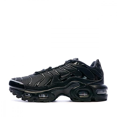 Nike Air Max Plus (gs) Big Kids Cd0609-001 Size 3.5 Black/Black/Black