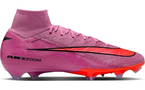 Nike Mercurial Superfly 10 Elite Firm-Ground High-Top Soccer Cleats (Magic Flamingo/Total Crimson/Black) Size 11
