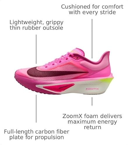 Nike Zoom Fly 6 Women's Road Racing Shoes (Pink Spell/Crimson Tint/Hyper Pink/Bordeaux) Size 7.5