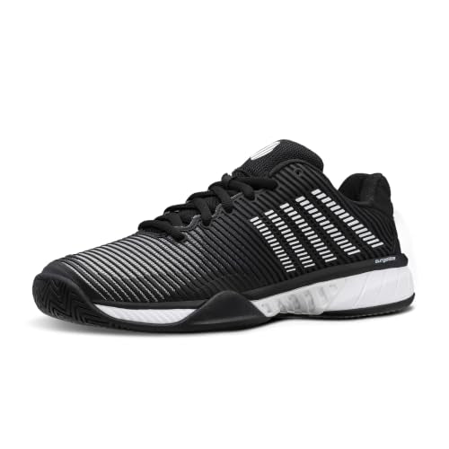 K-Swiss Men's Hypercourt Express 2 Tennis Shoe, Black/White/Highrise, 10 M