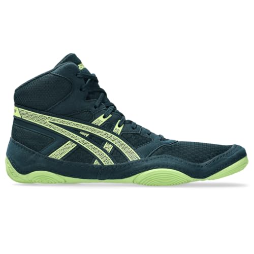 ASICS Men's Snapdown 4 Wrestling Shoes, 8.5, Tranquil Teal/Lucid Yellow