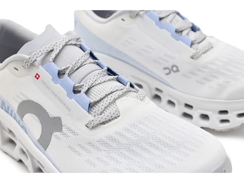 On Women's Cloudmonster 3 Sneaker, White/Frost, 7.5