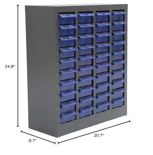 Reykilor 40 Drawers Parts Cabinet Bolt and Nut Tool Storage Cabinet Part, Drawer Plastic Tool Organizer with ABS Material for Hardware Storage, Hardware Organizer