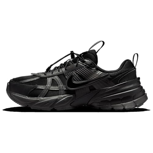 Nike V2K Run - Women's (Black/Black/MTLC Silver) Size 8