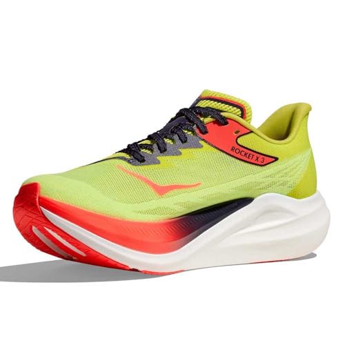 Hoka Unisex Rocket X 3 Neon Yuzu/Squid Ink 10.5 Medium