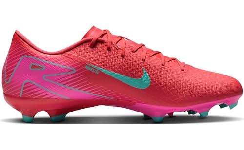 Nike Mercurial Vapor 16 Academy MG Low-Top Soccer Cleats (FQ8374-800, Ember Glow/Aurora Green) Size 10.5