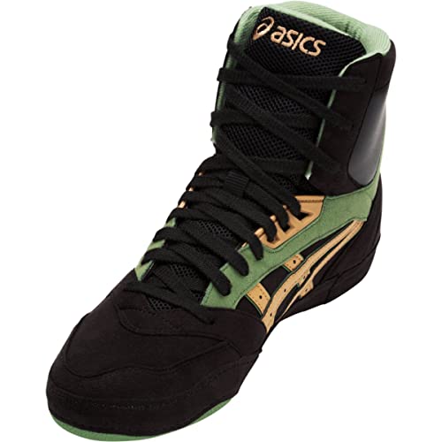 ASICS Men's International Lyte Wrestling Shoes, Black/Caravan, Size 9.5
