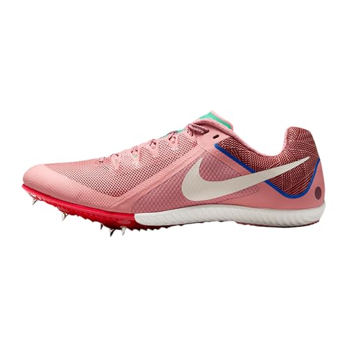 Nike Rival Multi Track & Field Multi-Event Spikes (HQ2062-600, Red Stardust/Malachite/University Red/Pale Ivory) Size 8.5