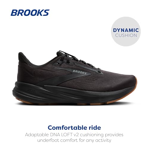 Brooks Women’s Revel 8 Neutral Running & Walking Shoe - Black/Black - 9.5 Medium