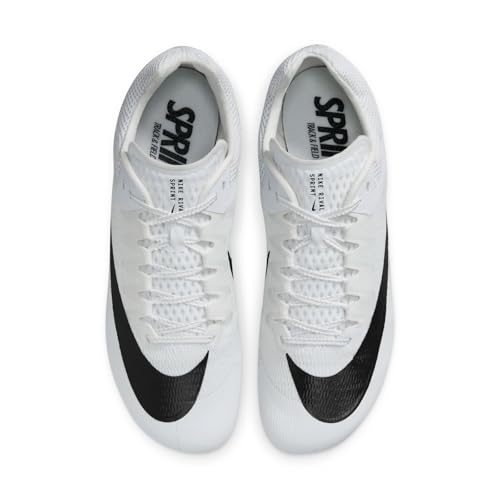 Nike Zoom Rival Sprint Track and Field Shoes nkDC8753 100 (White/Black, us_Footwear_Size_System, Adult, Men, Numeric, Medium, Numeric_8_Point_5), 8.5