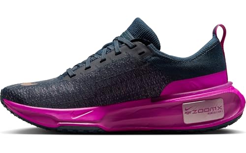 Nike Invincible 3 Women's Road Running Shoes (DR2660-404, Armory Navy/Vivid Grape/Hot Fuchsia/) Size 11.5