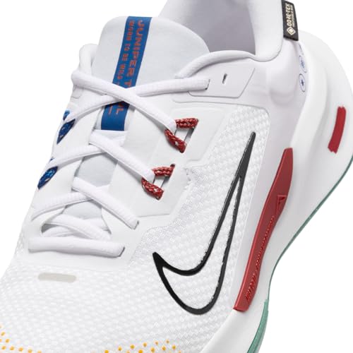 Nike Juniper Trail 2 GORE-TEX Men's Waterproof Trail Running Shoes (FB2067-102, White/Cedar/Court Blue/Black) Size 8