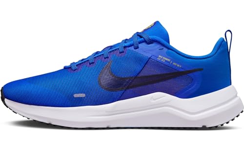 Nike Downshifter 12 Mens Running Trainers DD9293 Sneakers Shoes (UK 11 US 12 EU 46, Racer Blue Black high Voltage 402)