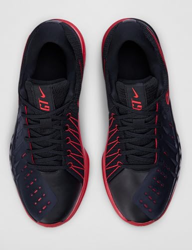 Nike Men's Air Zoom G.T. Cut Academy 2, Black/University Red, 10.5
